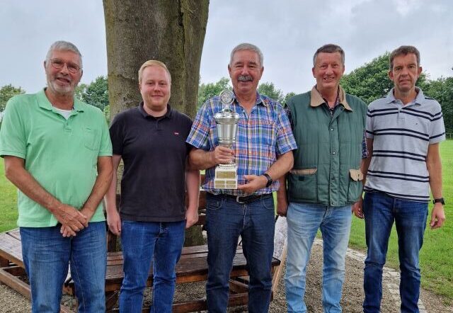 Der Mannschaftssieger 2025 mit (v.l).: Manfred Rodemann, Patrick Marwede,Horst Frieling, Martin Lindhorst, Björn Frieling